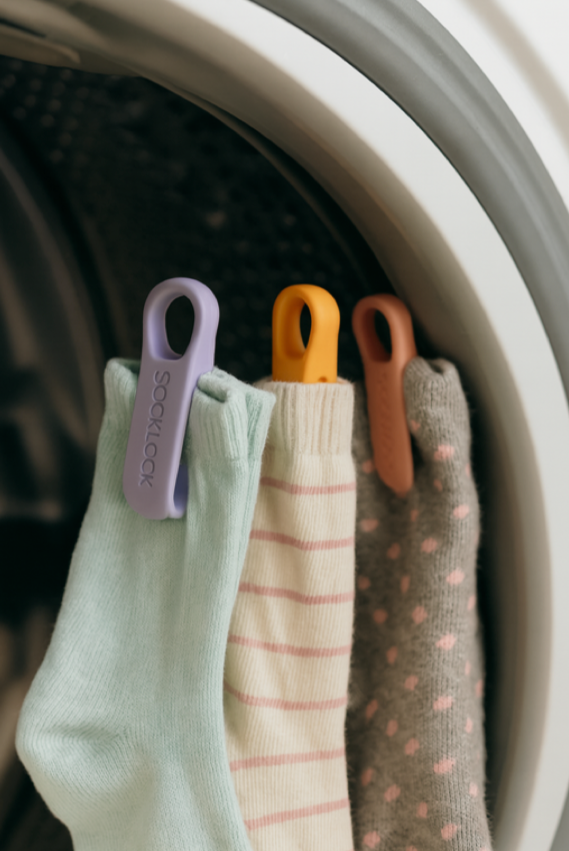 Socklock die sokken bij elkaar houden